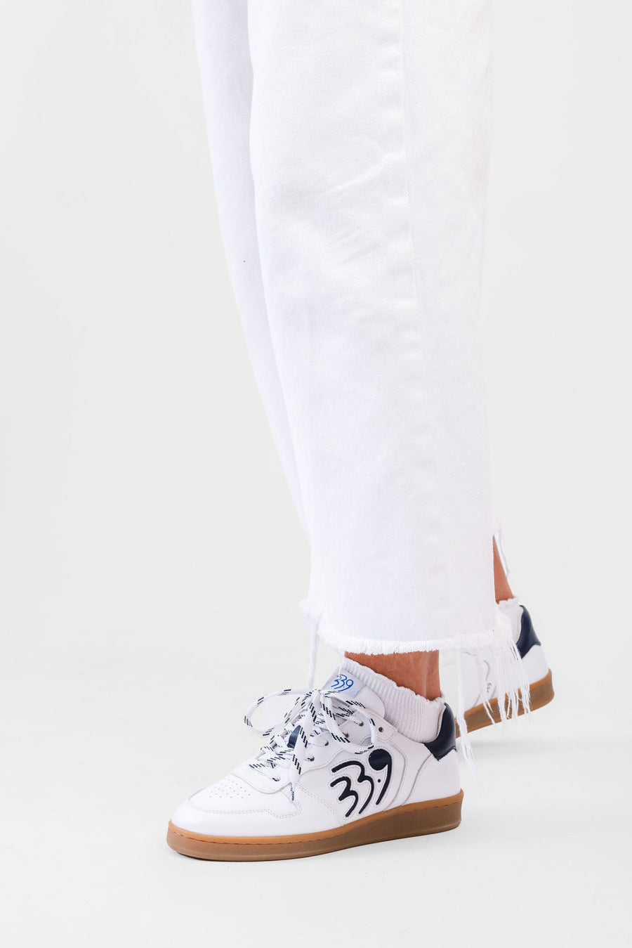 The Classic Women's Sneaker in White Leather