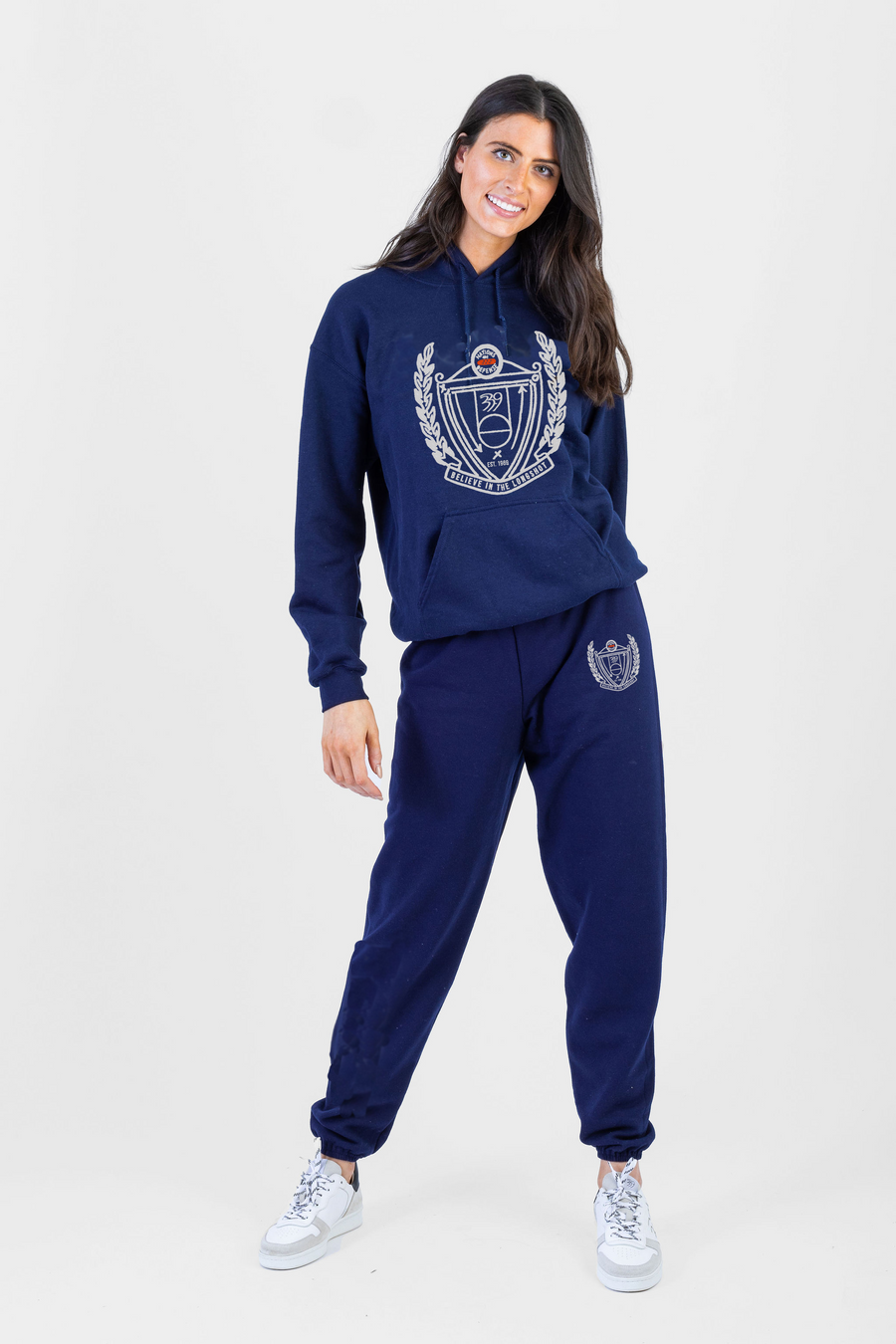 Navy Sweatsuit - Crest